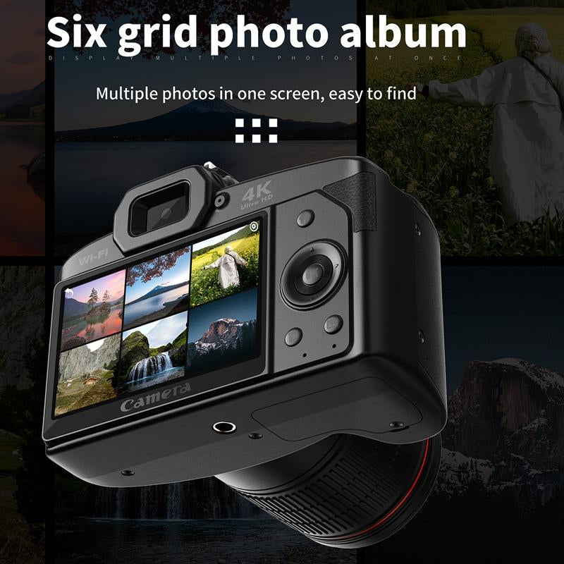 Appareil Photo Numérique Double Caméra Vision Nocturne 64 Millions Pixels Haute Définition WIFI Sans Carte Mémoire