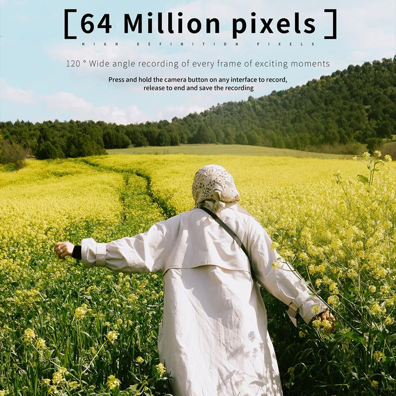 Appareil Photo Numérique Double Caméra Vision Nocturne 64 Millions Pixels Haute Définition WIFI Sans Carte Mémoire