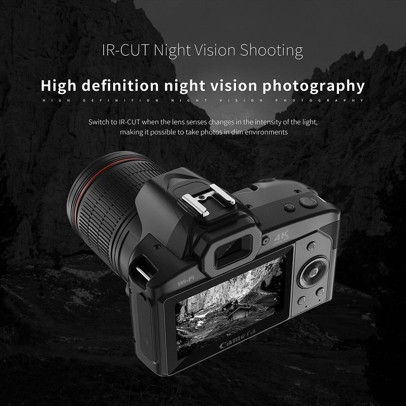 Appareil Photo Numérique Double Caméra Vision Nocturne 64 Millions Pixels Haute Définition WIFI Sans Carte Mémoire