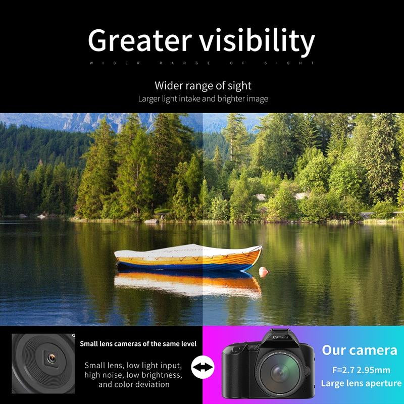 Appareil Photo Numérique Double Caméra Vision Nocturne 64 Millions Pixels Haute Définition WIFI Sans Carte Mémoire