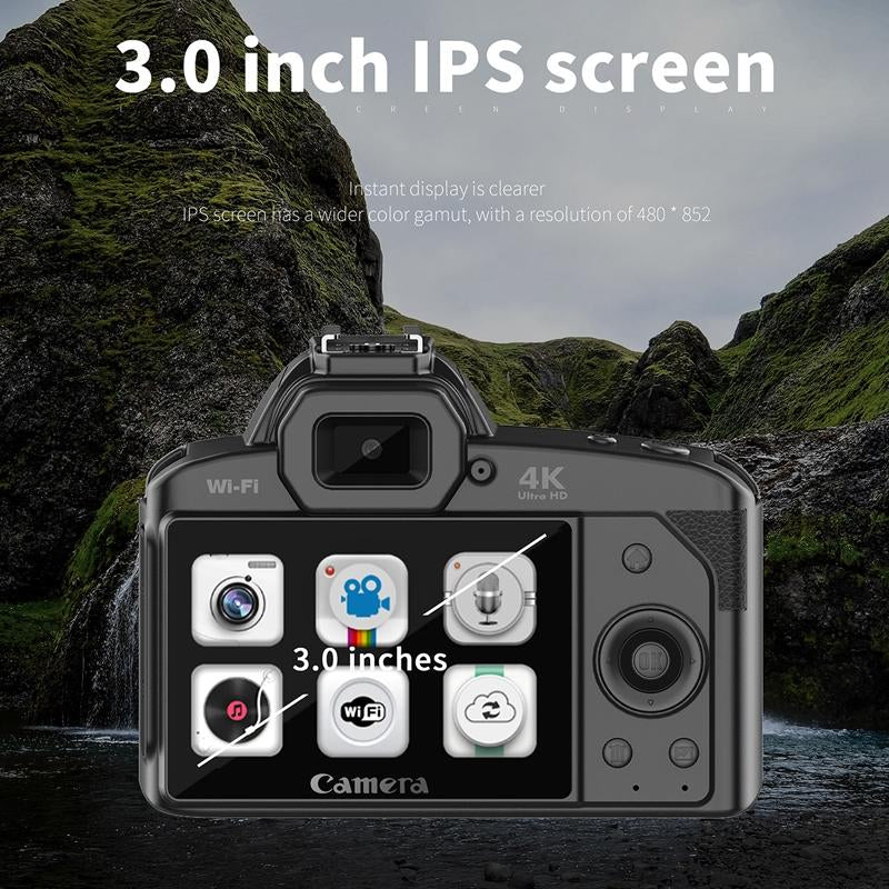 Appareil Photo Numérique Double Caméra Vision Nocturne 64 Millions Pixels Haute Définition WIFI Sans Carte Mémoire