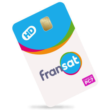 Carte FRANSAT HD PC7 seule de remplacement Valable 4 ans Eutelsat 5W