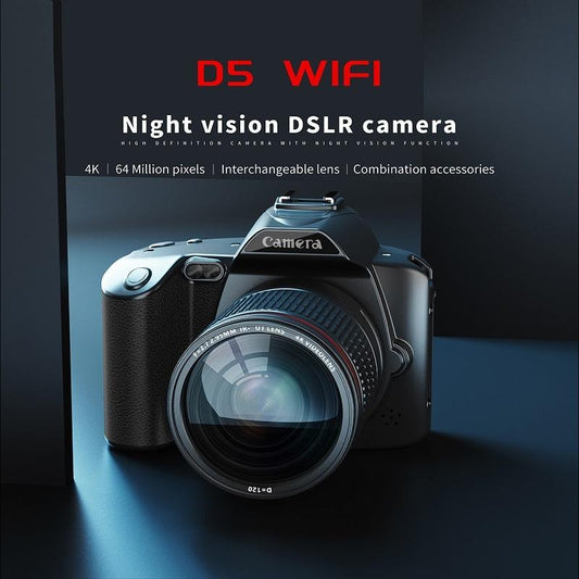 Appareil Photo Numérique Double Caméra Vision Nocturne 64 Millions Pixels Haute Définition WIFI Sans Carte Mémoire