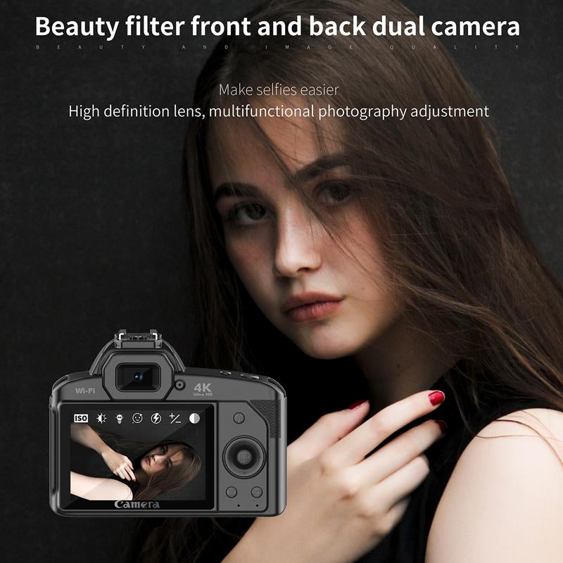 Appareil Photo Numérique Double Caméra Vision Nocturne 64 Millions Pixels Haute Définition WIFI Sans Carte Mémoire