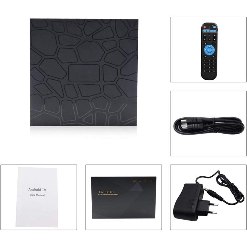 Box Android Full HD 4K Boitier Multimedia HDMI Bluetooth WiFi 4GB RAM